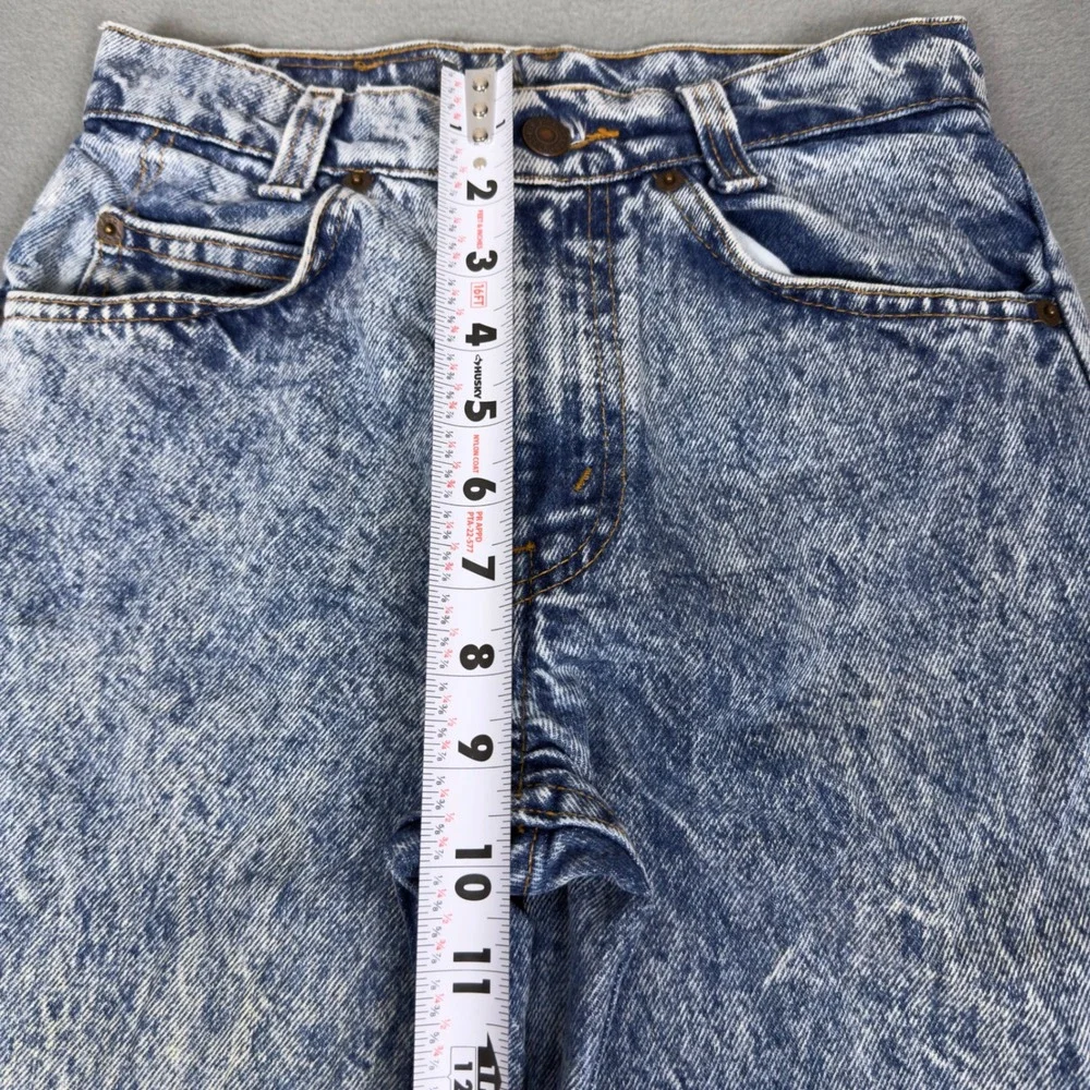 Vintage 80s Levis Student Fit Orange Tab Acid Wash‎ Jeans USA Made W26 L30